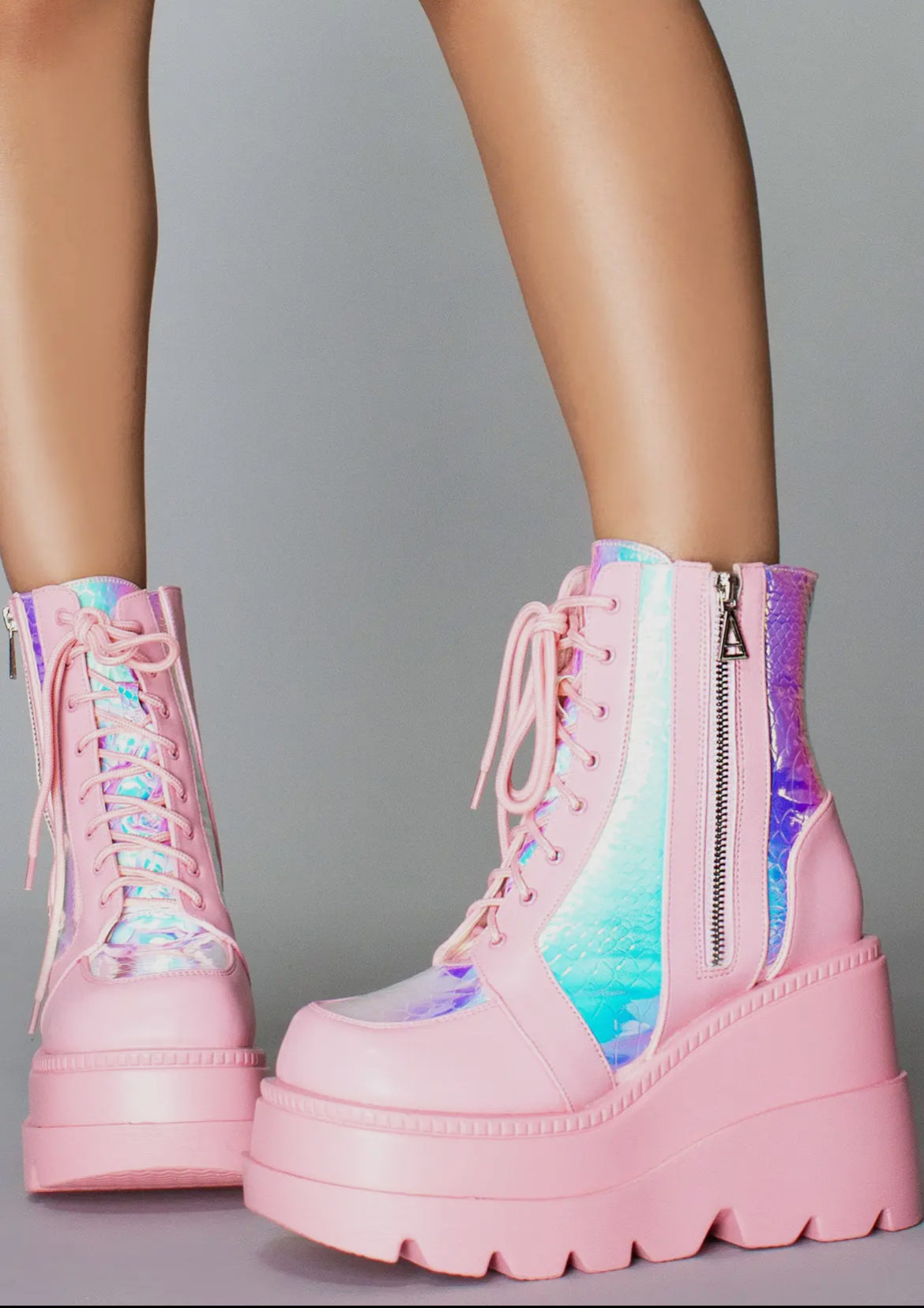 Pink Poison Platform Boots