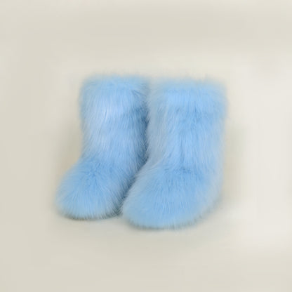 Thermal Fuzzy Platform Boots