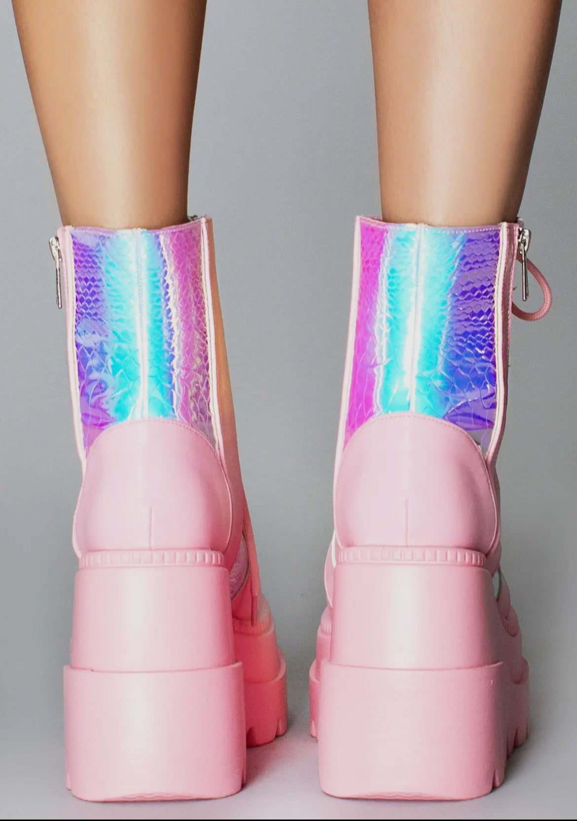 Pink Poison Platform Boots