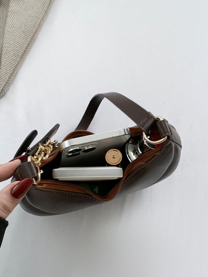 Leather Shoulder Bag with EarPods Bag