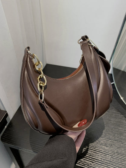 Leather Shoulder Bag with EarPods Bag