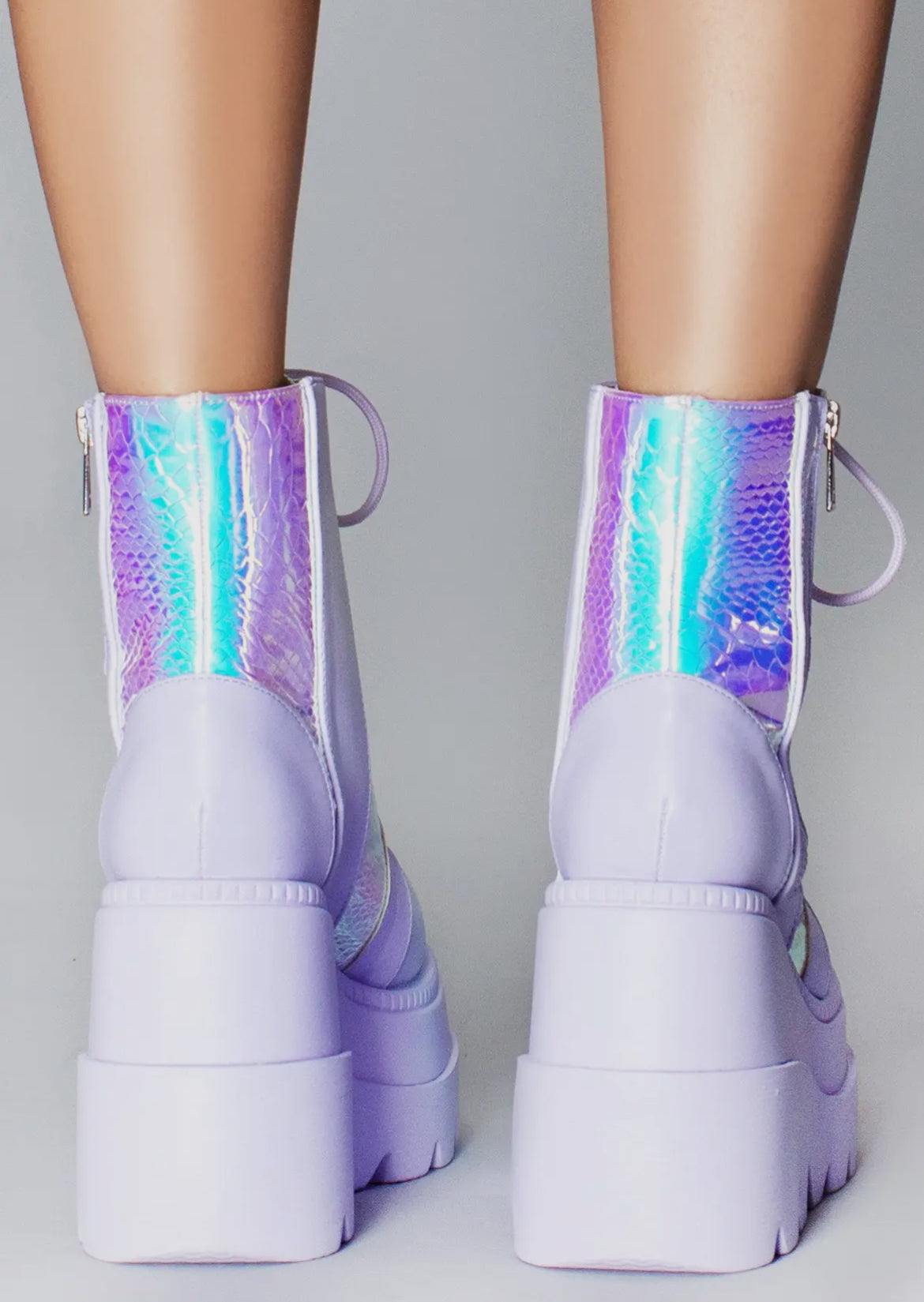 Fairy Lavender Platform Boots