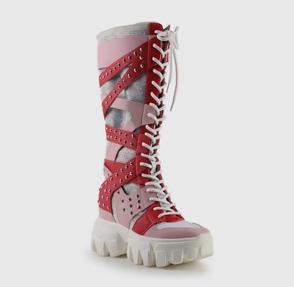 Hidden Wedge Sneaker Boots