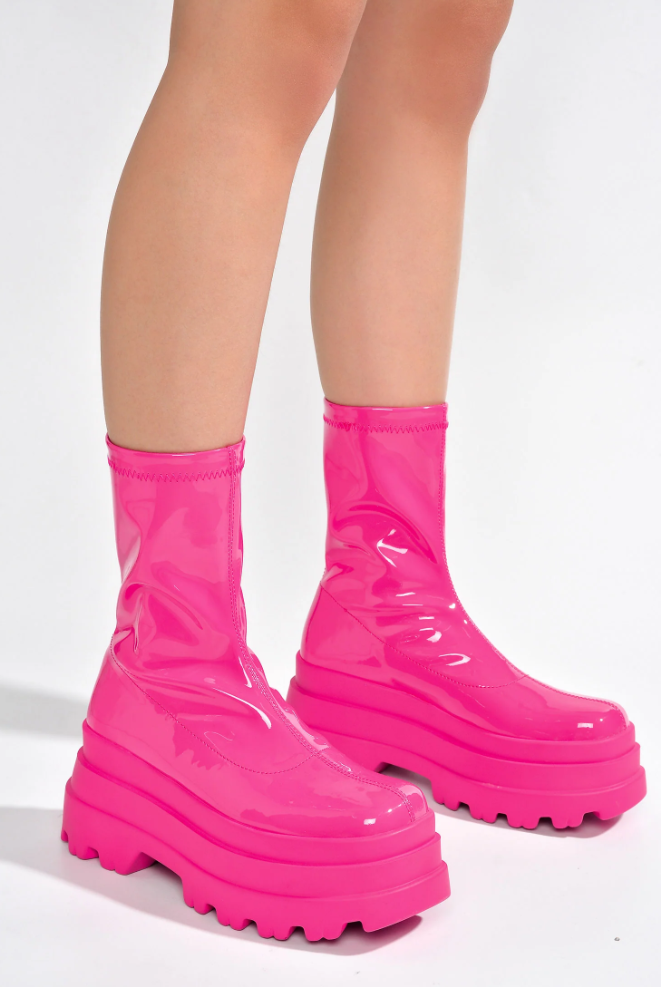 Pink Blush Ankle Boots